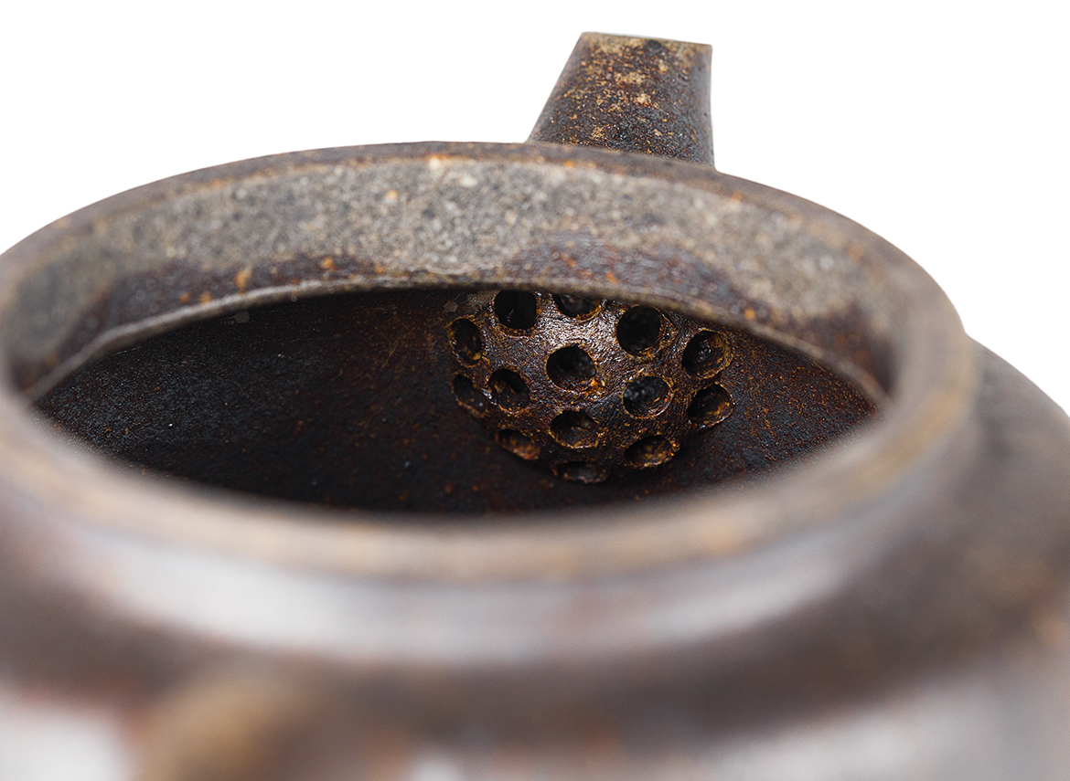 Чайник # 52198, дровяной обжиг/исинская глина, ручная работа, 155 мл.