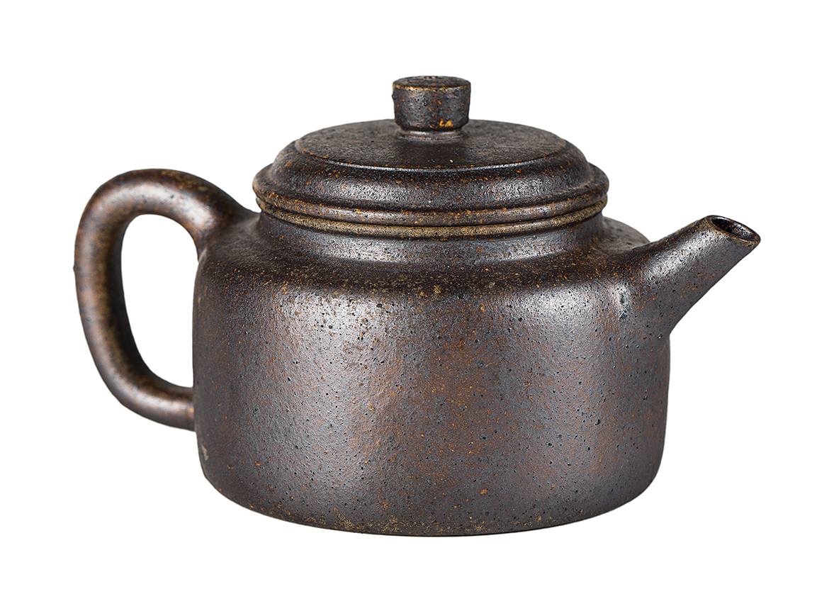 Чайник # 52198, дровяной обжиг/исинская глина, ручная работа, 155 мл.