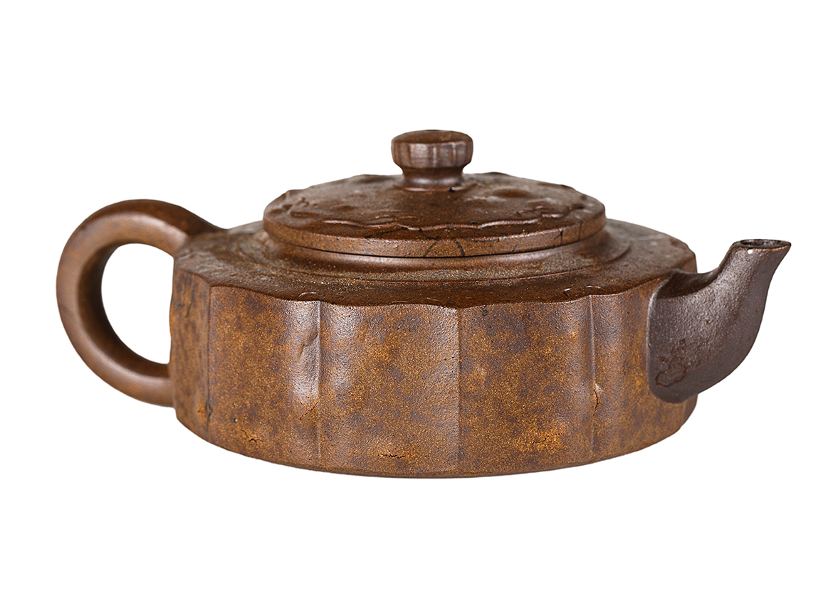Чайник # 52199, дровяной обжиг/исинская глина, ручная работа, 230 мл.