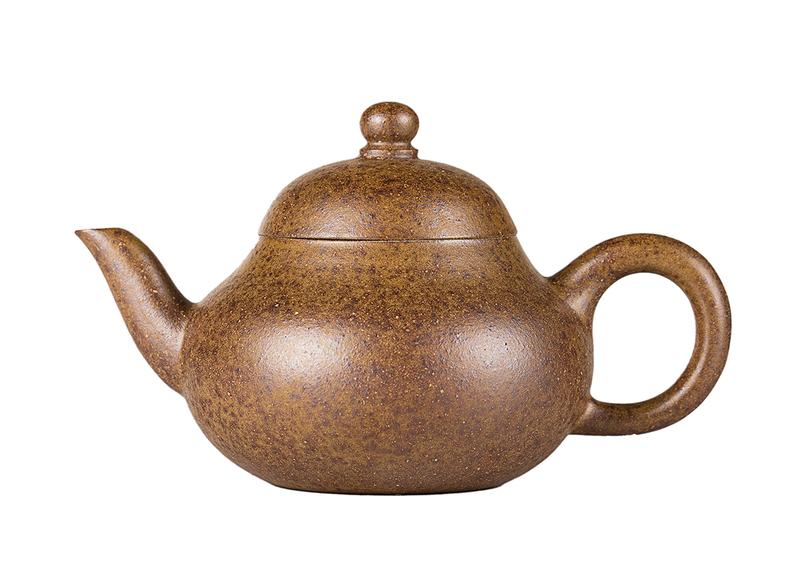 Чайник # 52201, дровяной обжиг/исинская глина, ручная работа, 105 мл.