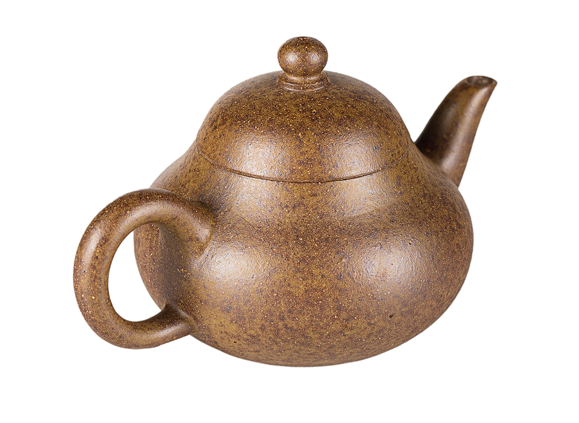 Чайник # 52201, дровяной обжиг/исинская глина, ручная работа, 105 мл.