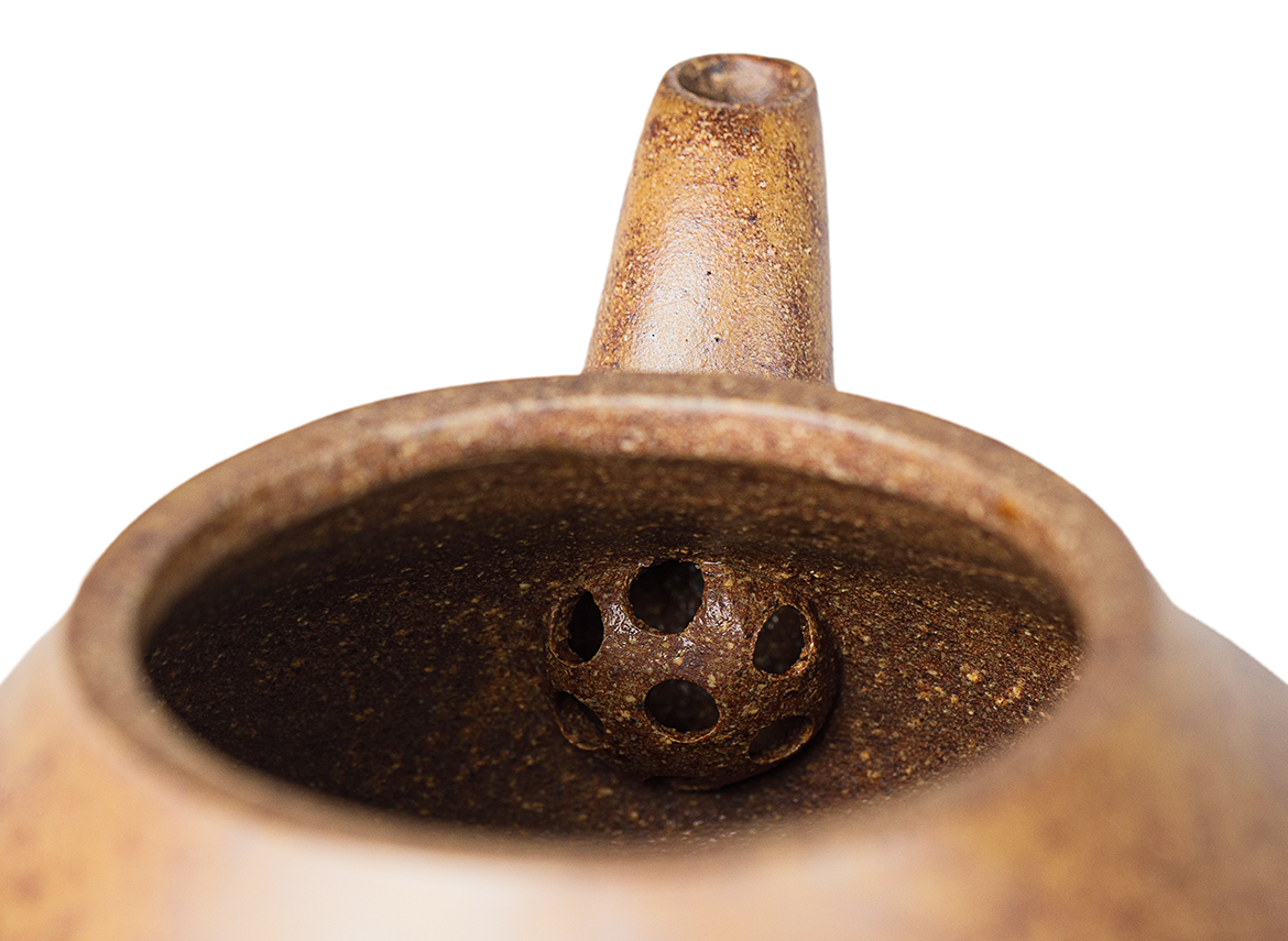 Чайник # 52201, дровяной обжиг/исинская глина, ручная работа, 105 мл.