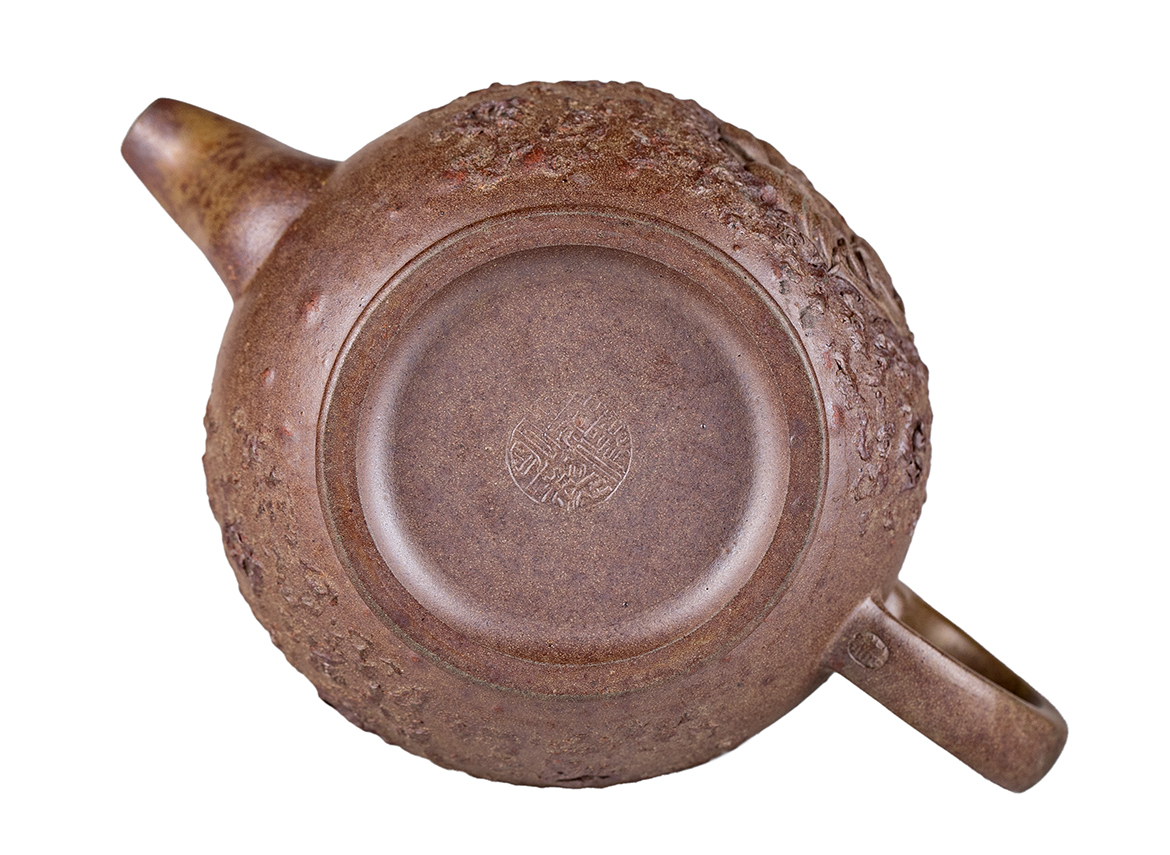 Чайник # 52208, дровяной обжиг/исинская глина, ручная работа, 280 мл.