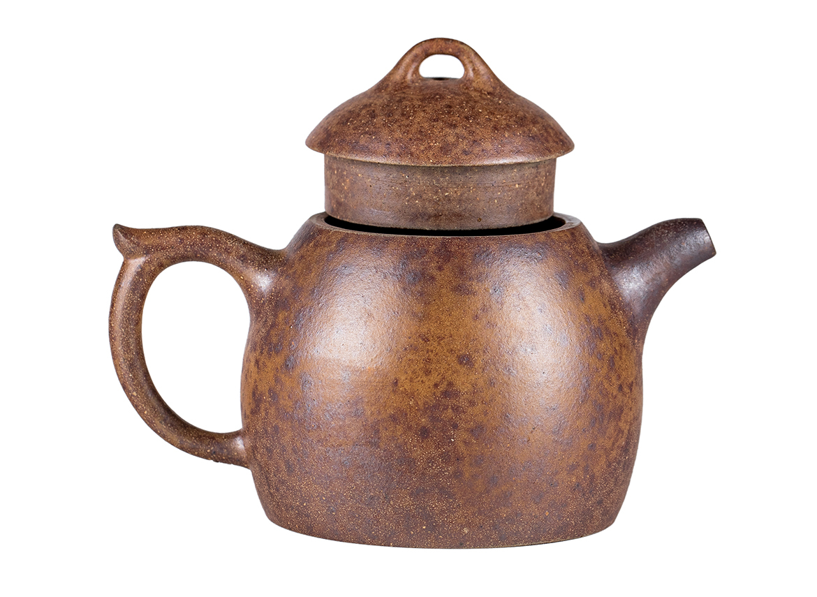 Чайник # 52209, дровяной обжиг/исинская глина, ручная работа, 175 мл.