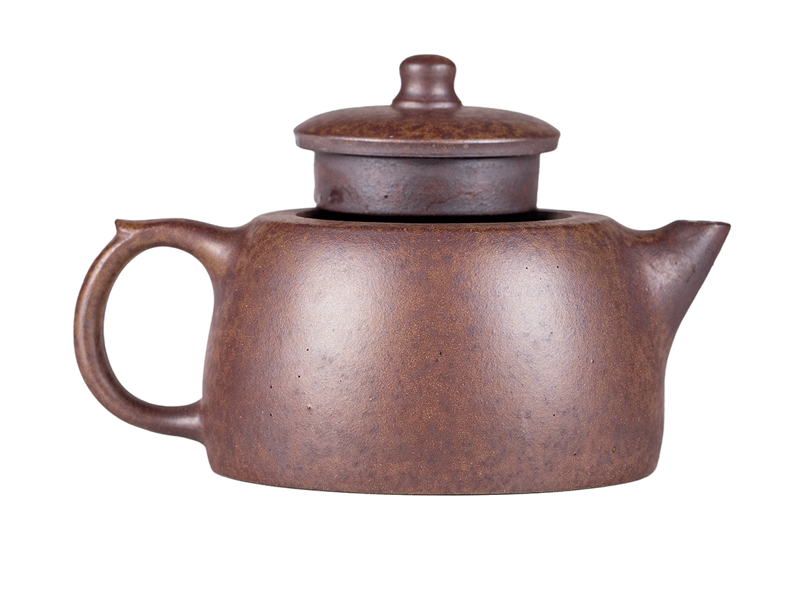 Чайник # 52214, дровяной обжиг/исинская глина, ручная работа, 170 мл.