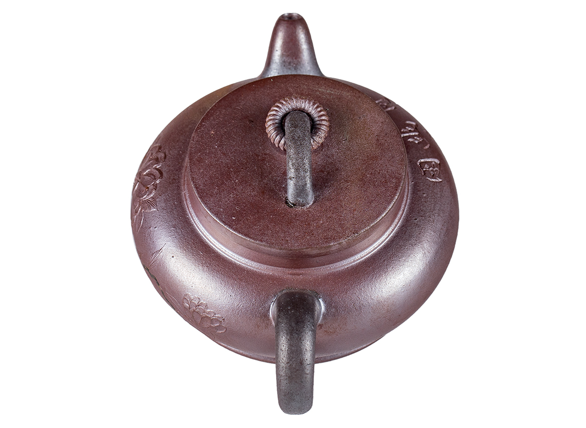 Чайник # 52219, дровяной обжиг/исинская глина, ручная работа, 190 мл.