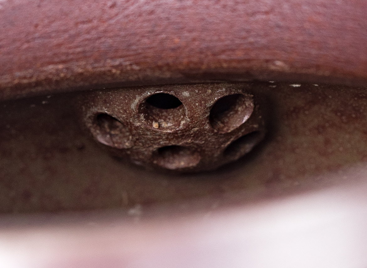 Чайник # 52219, дровяной обжиг/исинская глина, ручная работа, 190 мл.