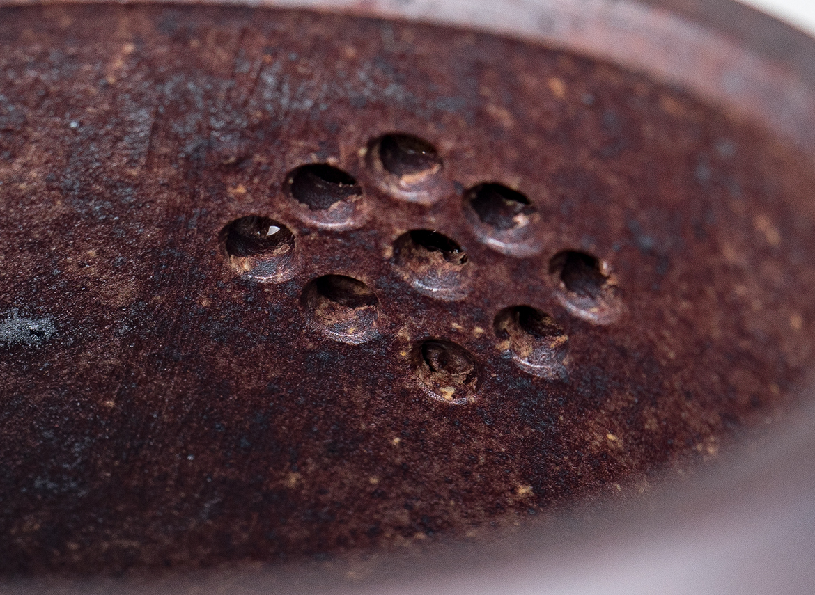 Чайник # 52222, дровяной обжиг/исинская глина, ручная работа, 220 мл.