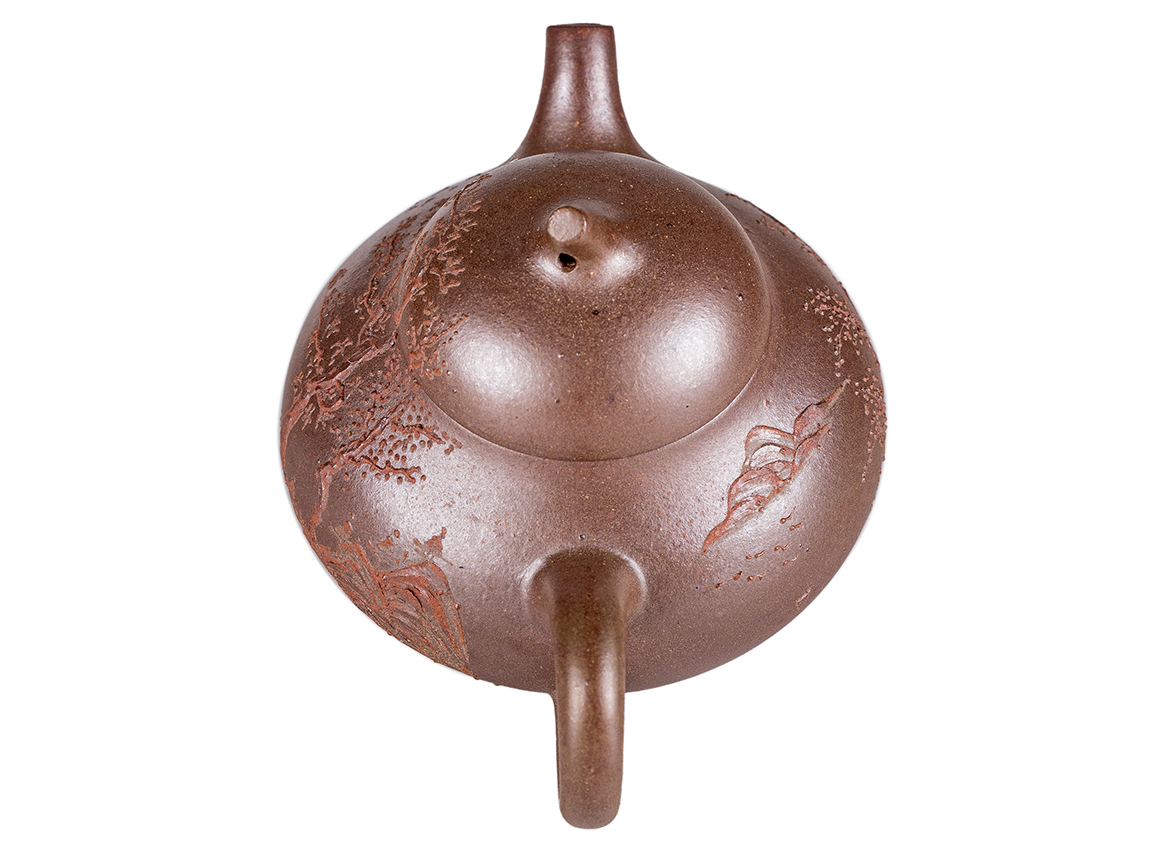 Чайник # 52228, дровяной обжиг/исинская глина, ручная работа, 160 мл.