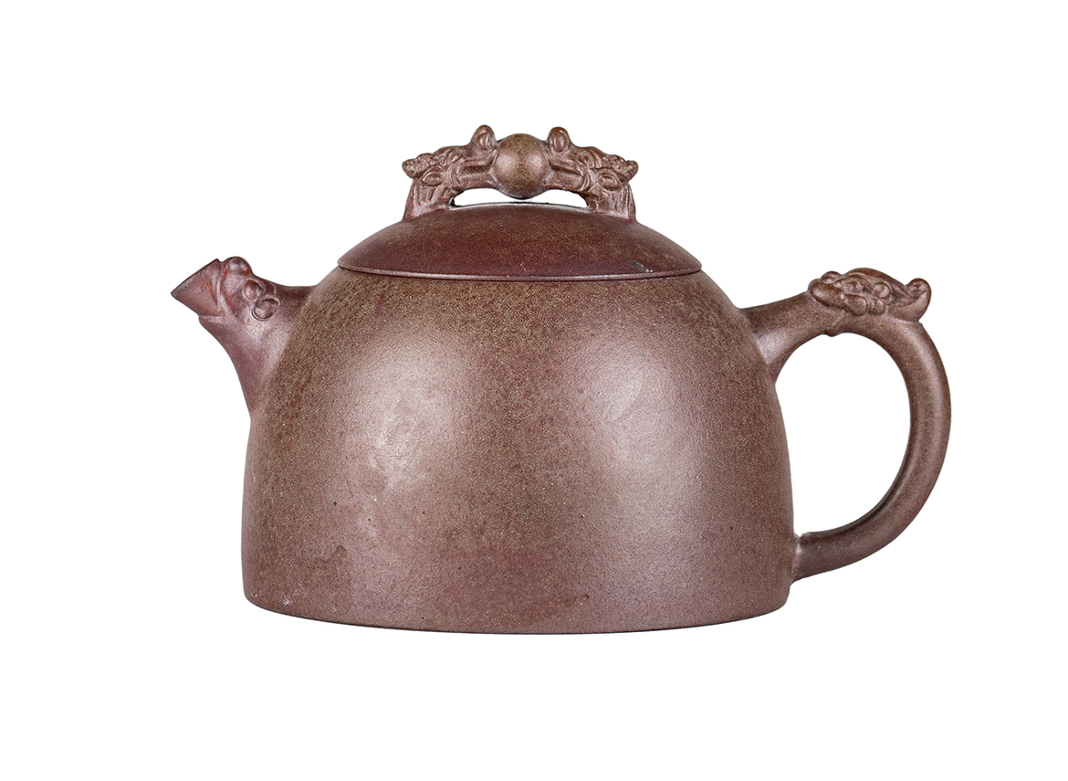 Чайник # 52229, дровяной обжиг/исинская глина, ручная работа, 180 мл.