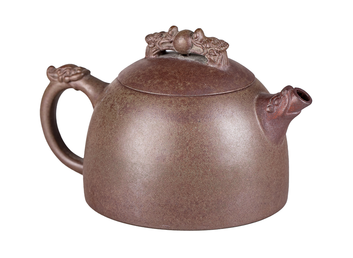 Чайник # 52229, дровяной обжиг/исинская глина, ручная работа, 180 мл.