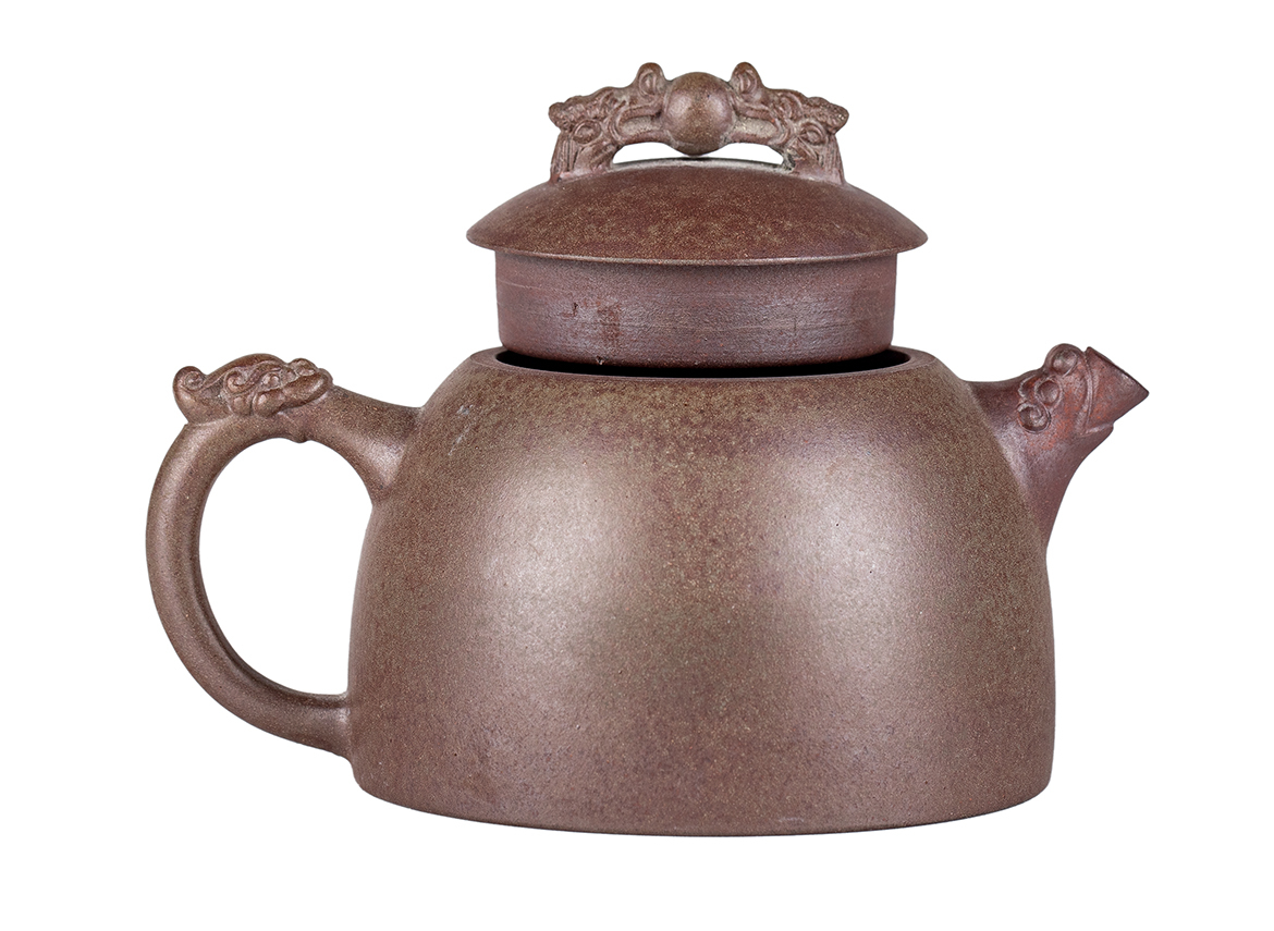 Чайник # 52229, дровяной обжиг/исинская глина, ручная работа, 180 мл.