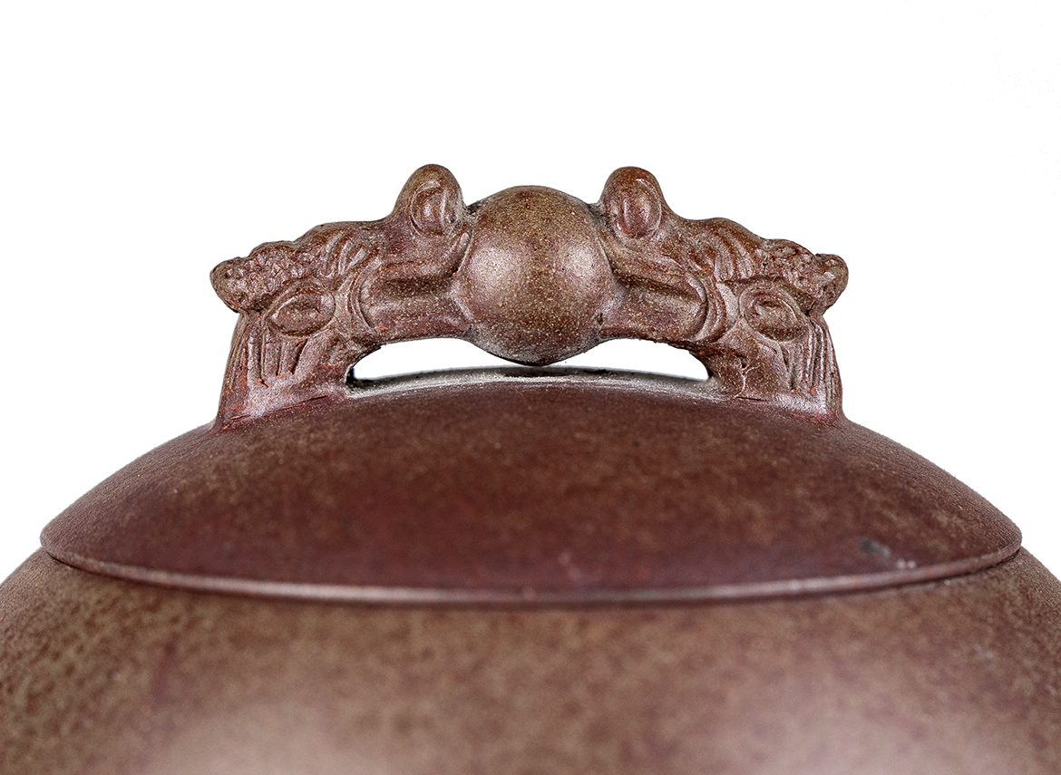 Чайник # 52229, дровяной обжиг/исинская глина, ручная работа, 180 мл.