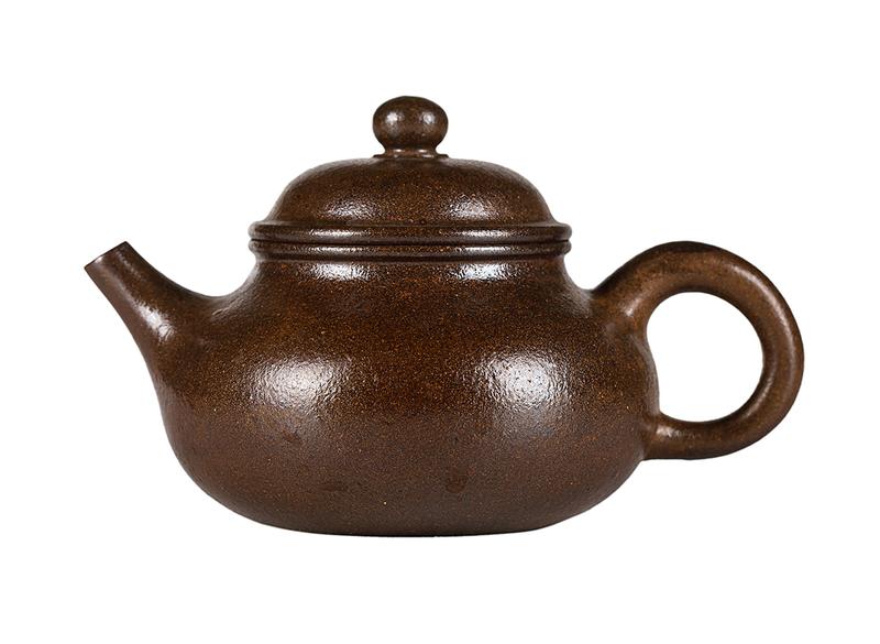 Чайник # 52230, дровяной обжиг/исинская глина, ручная работа, 120 мл.