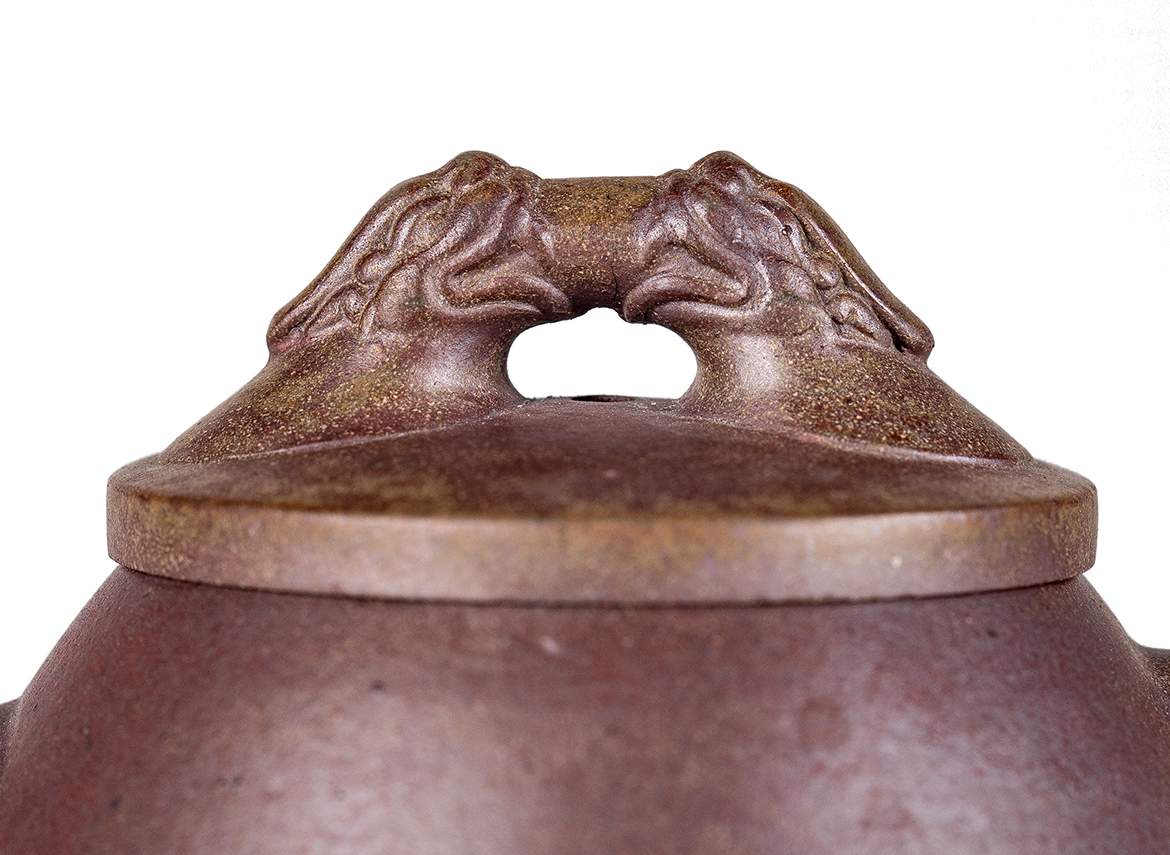 Чайник # 52234, дровяной обжиг/исинская глина, ручная работа, 155 мл.