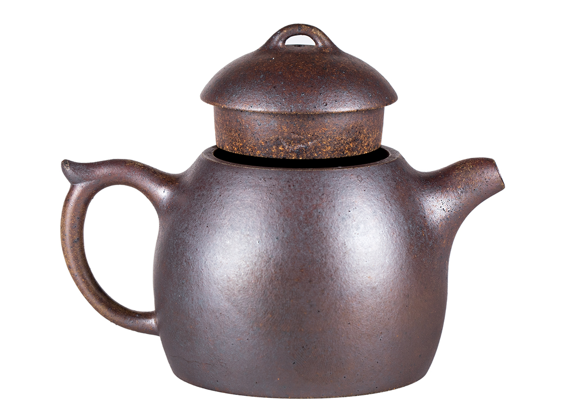 Чайник # 52235, дровяной обжиг/исинская глина, ручная работа, 200 мл.