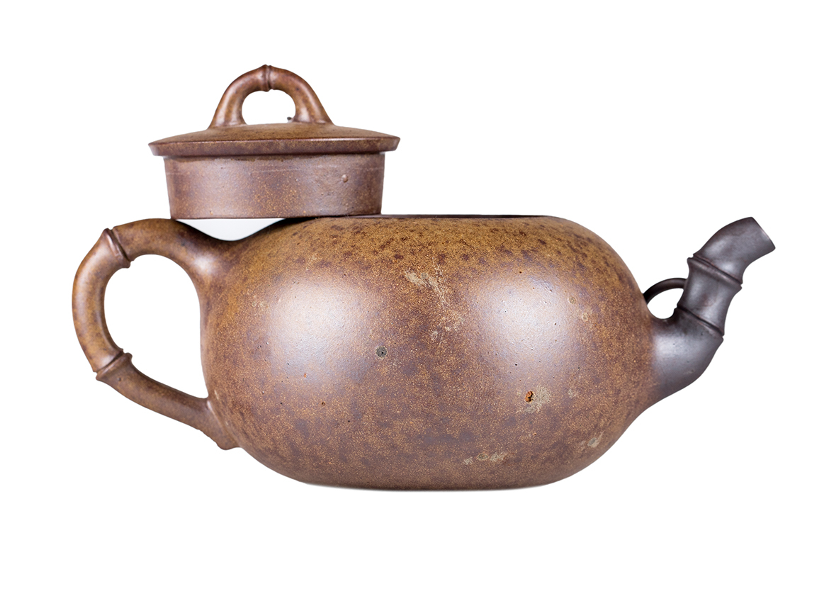 Чайник # 52236, дровяной обжиг/исинская глина, ручная работа, 260 мл.