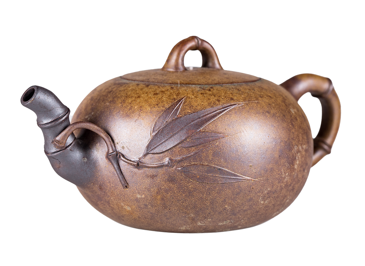 Чайник # 52236, дровяной обжиг/исинская глина, ручная работа, 260 мл.