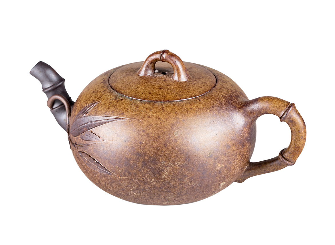 Чайник # 52236, дровяной обжиг/исинская глина, ручная работа, 260 мл.