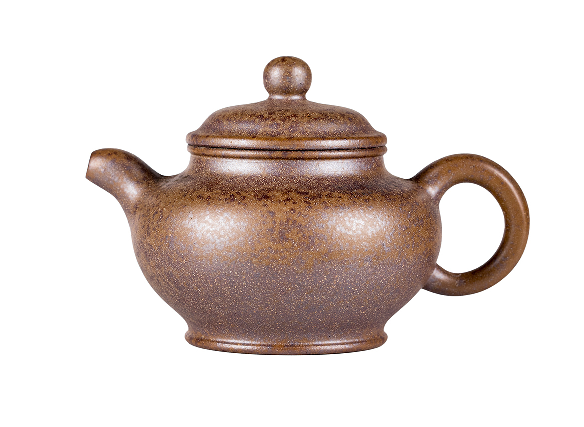 Чайник # 52238, дровяной обжиг/исинская глина, ручная работа, 170 мл.