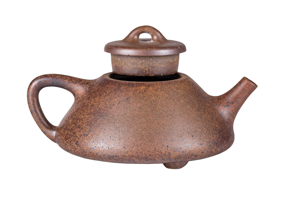 Чайник # 52239, дровяной обжиг/исинская глина, ручная работа, 160 мл.