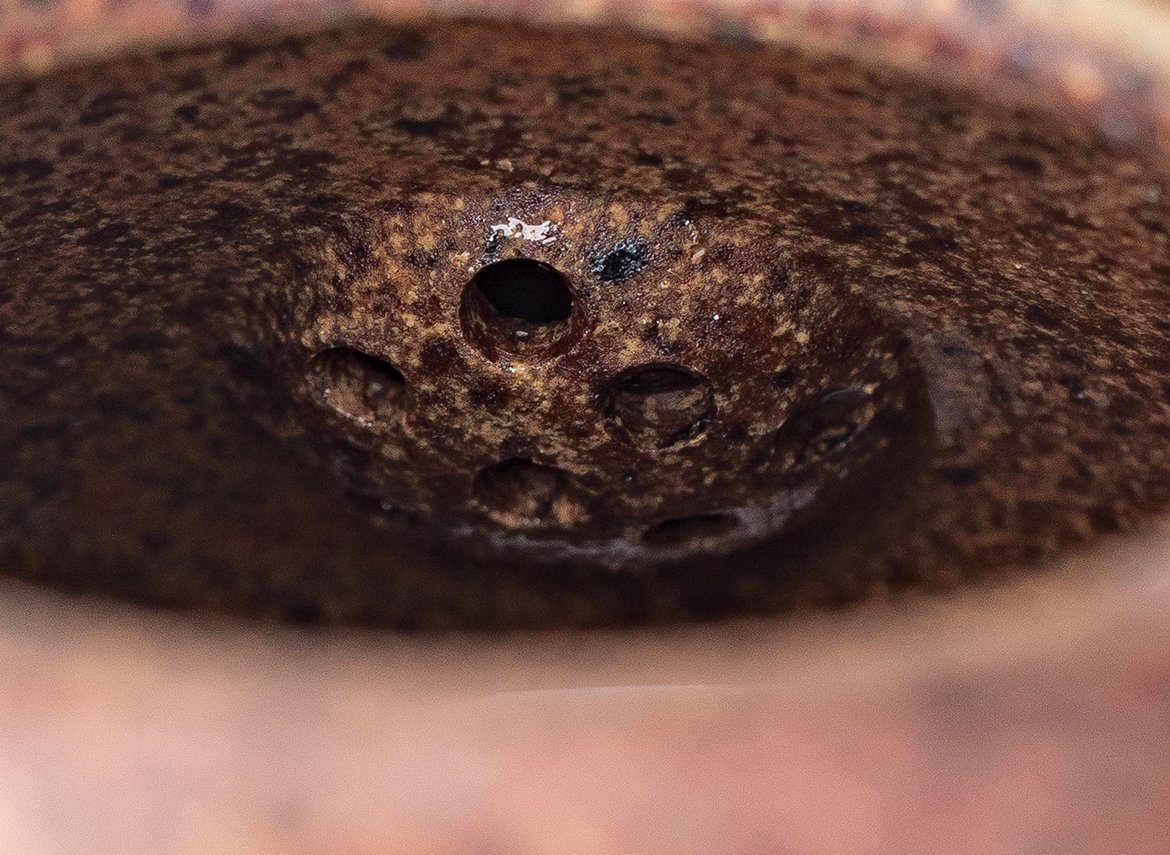 Чайник # 52239, дровяной обжиг/исинская глина, ручная работа, 160 мл.