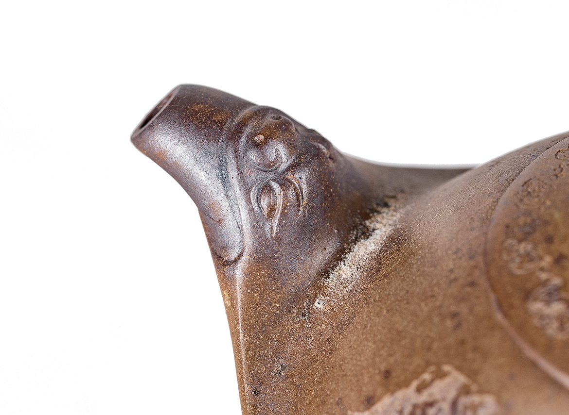 Чайник # 52240, дровяной обжиг/исинская глина, ручная работа, 300 мл.