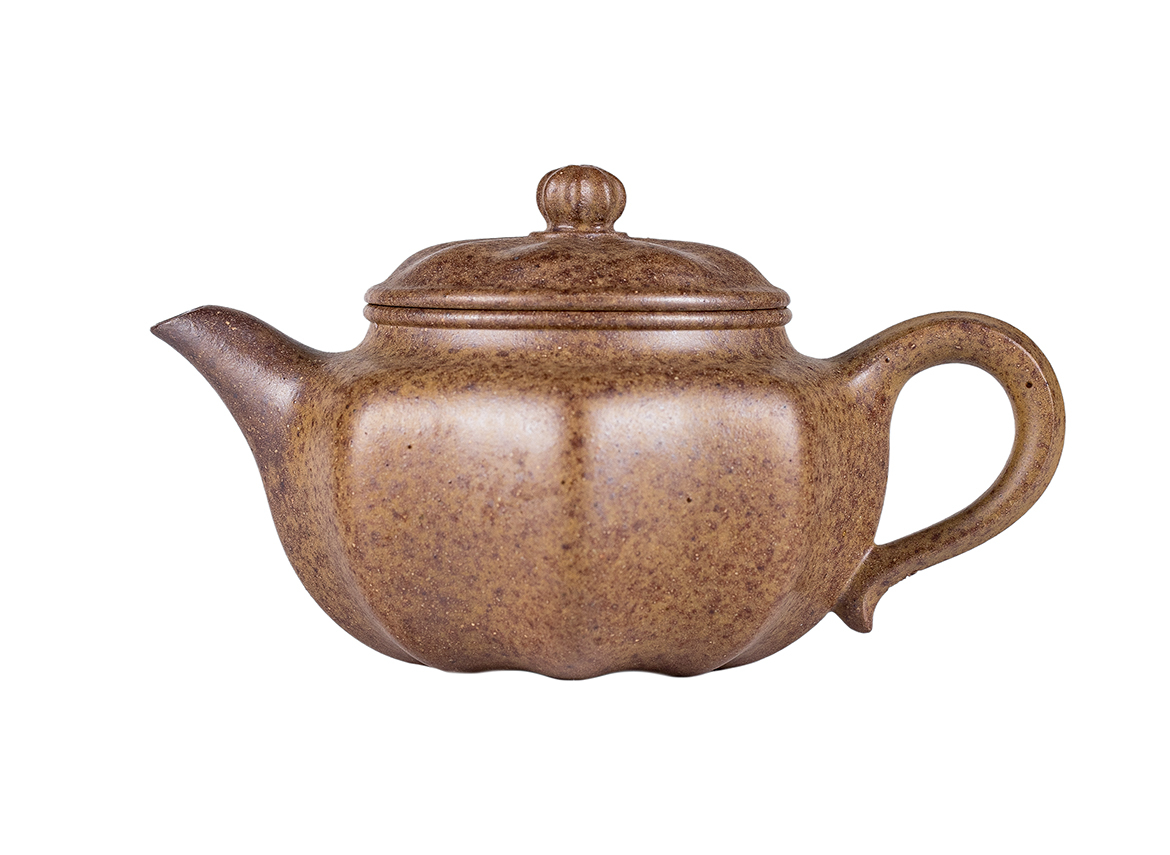 Чайник # 52242, дровяной обжиг/исинская глина, ручная работа, 140 мл.