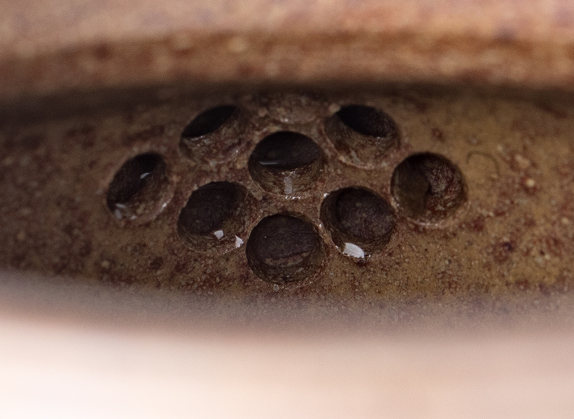 Чайник # 52242, дровяной обжиг/исинская глина, ручная работа, 140 мл.