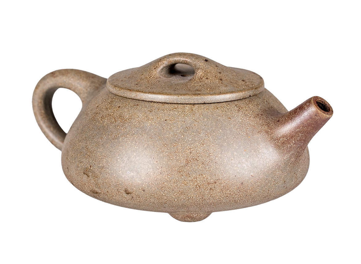 Чайник # 52244, дровяной обжиг/исинская глина, ручная работа, 170 мл.