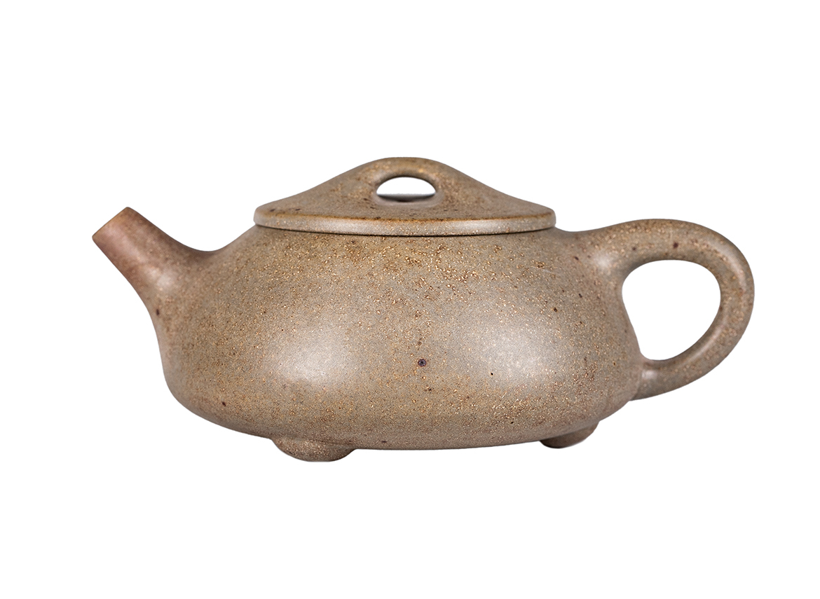 Чайник # 52244, дровяной обжиг/исинская глина, ручная работа, 170 мл.