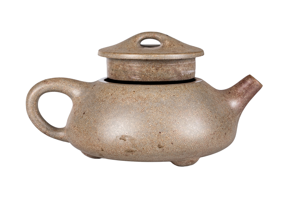 Чайник # 52244, дровяной обжиг/исинская глина, ручная работа, 170 мл.