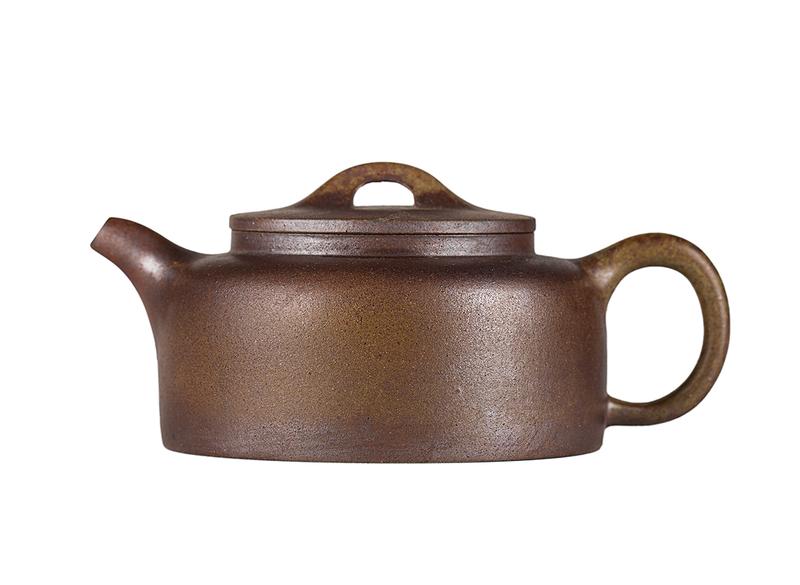 Чайник # 52247, дровяной обжиг/исинская глина, ручная работа, 150 мл.