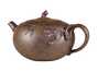 Чайник # 52252, дровяной обжиг/исинская глина, ручная работа, 120 мл.