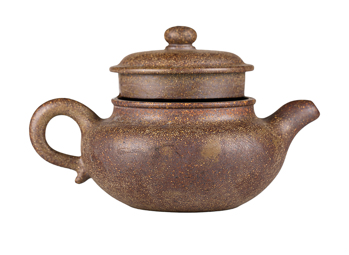 Чайник # 52260, дровяной обжиг/исинская глина, ручная работа, 160 мл.