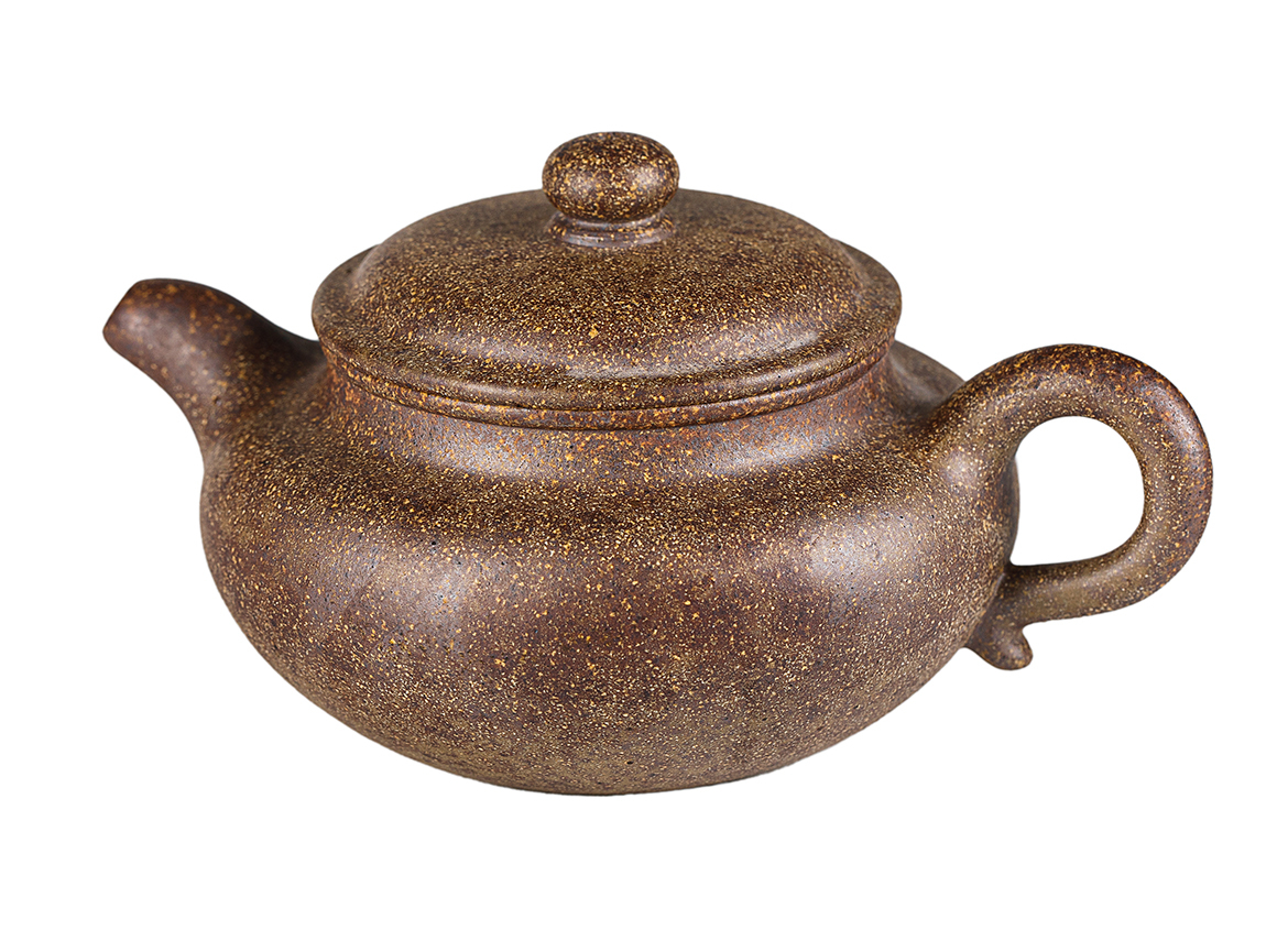 Чайник # 52260, дровяной обжиг/исинская глина, ручная работа, 160 мл.