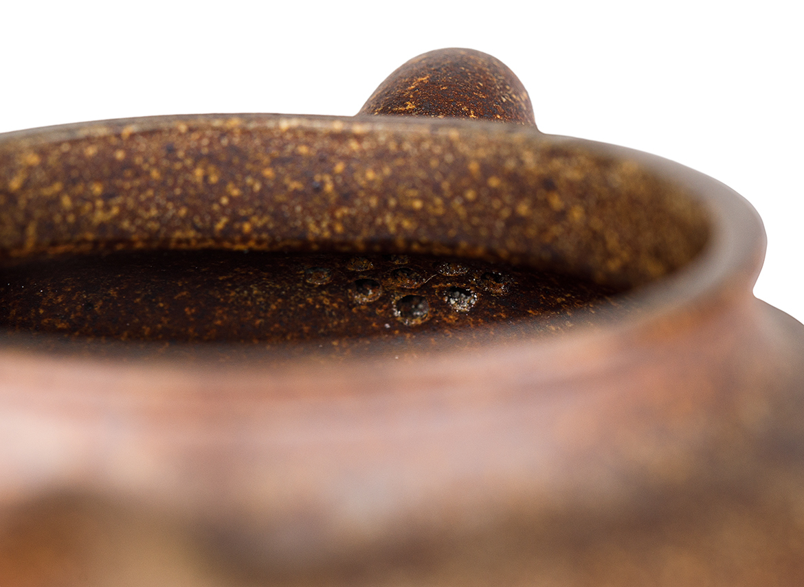 Чайник # 52260, дровяной обжиг/исинская глина, ручная работа, 160 мл.