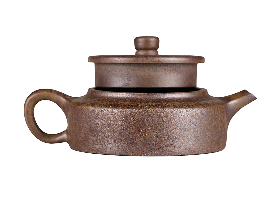 Чайник # 52261, дровяной обжиг/исинская глина, ручная работа, 100 мл.