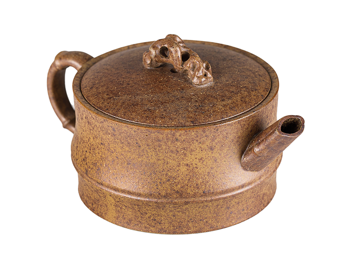 Чайник # 52262, дровяной обжиг/исинская глина, ручная работа, 120 мл.