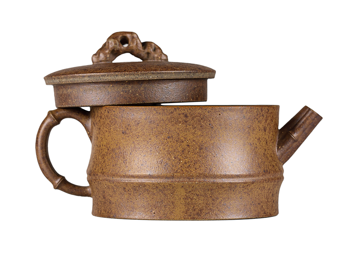 Чайник # 52262, дровяной обжиг/исинская глина, ручная работа, 120 мл.