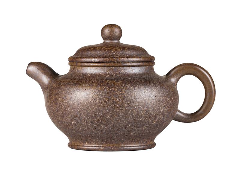 Чайник # 52265, дровяной обжиг/исинская глина, ручная работа, 160 мл.