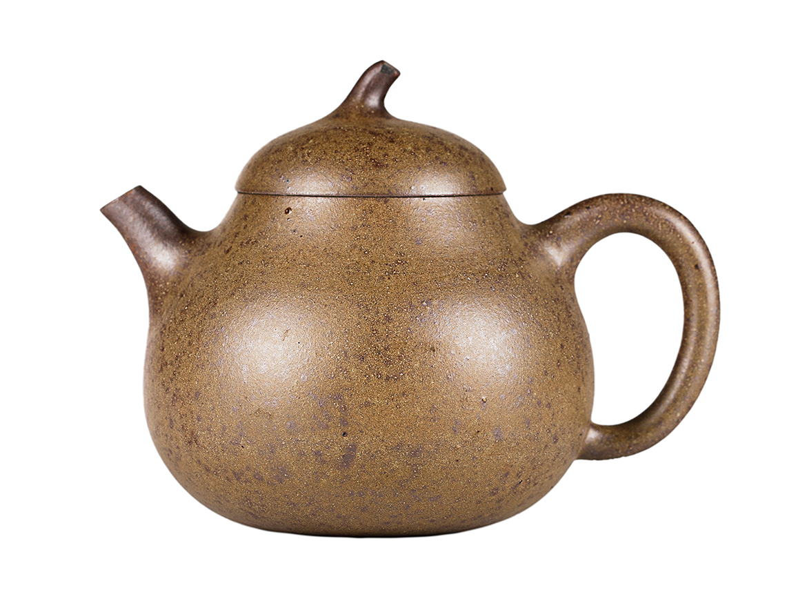 Чайник # 52268, дровяной обжиг/исинская глина, ручная работа, 140 мл.