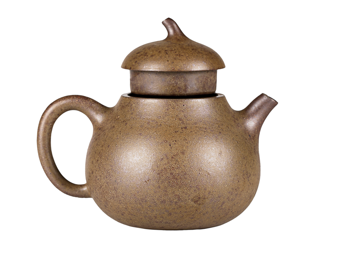 Чайник # 52268, дровяной обжиг/исинская глина, ручная работа, 140 мл.