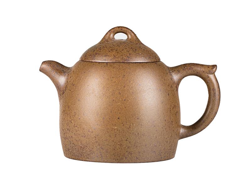 Чайник # 52270, дровяной обжиг/исинская глина, ручная работа, 260 мл.