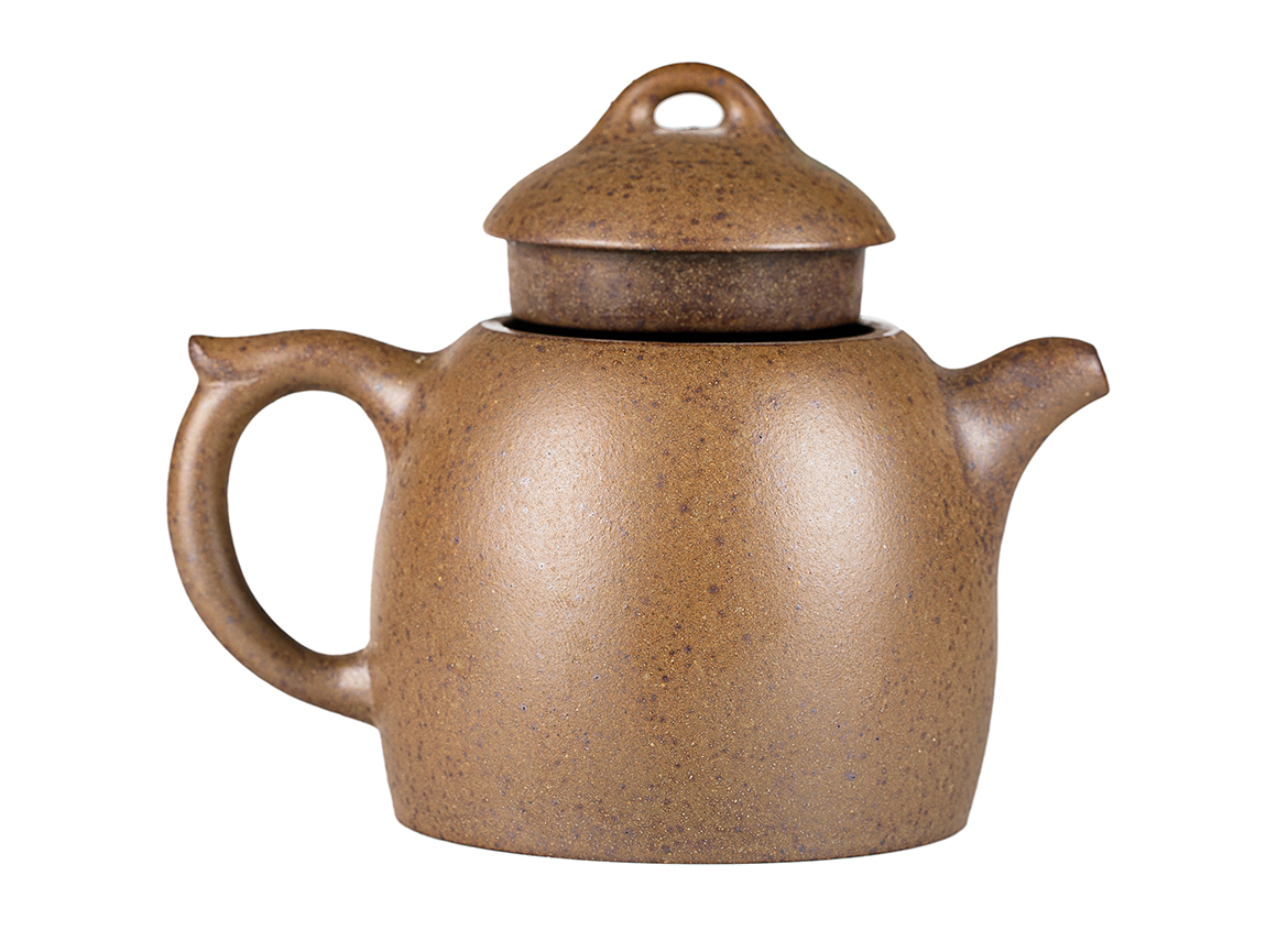 Чайник # 52270, дровяной обжиг/исинская глина, ручная работа, 260 мл.