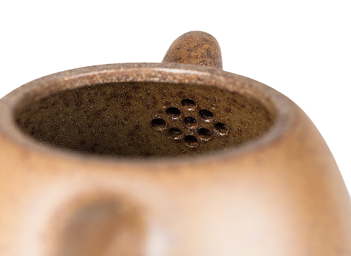 Чайник # 52270, дровяной обжиг/исинская глина, ручная работа, 260 мл.