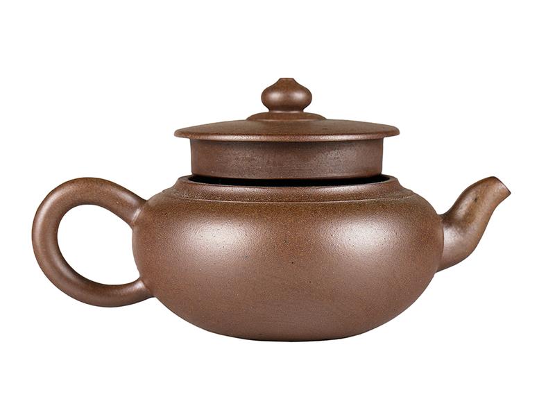 Чайник # 52272, дровяной обжиг/исинская глина, ручная работа, 180 мл.