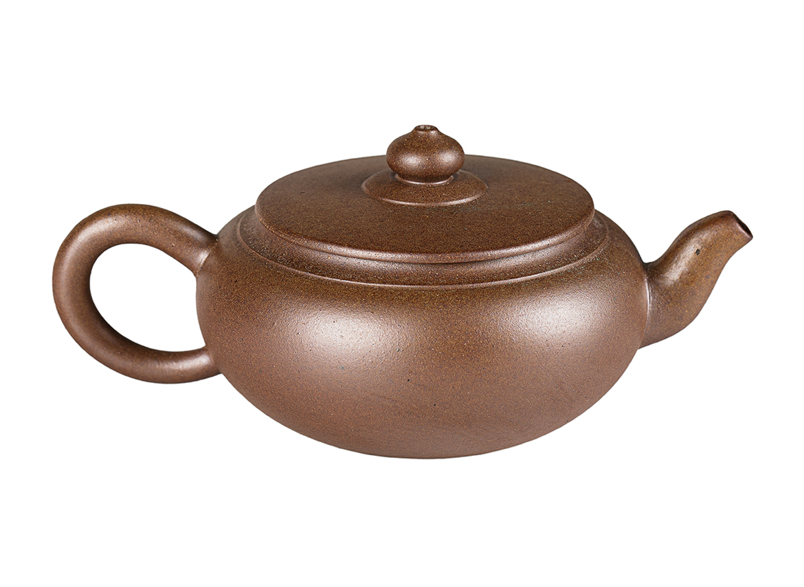 Чайник # 52272, дровяной обжиг/исинская глина, ручная работа, 180 мл.