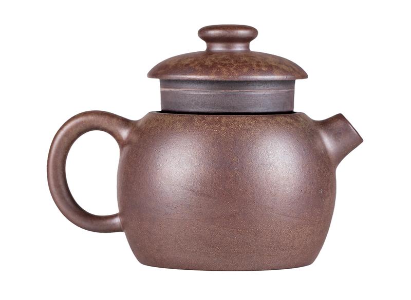 Чайник # 52273, дровяной обжиг/исинская глина, ручная работа, 165 мл.