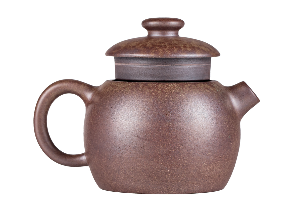 Чайник # 52273, дровяной обжиг/исинская глина, ручная работа, 165 мл.